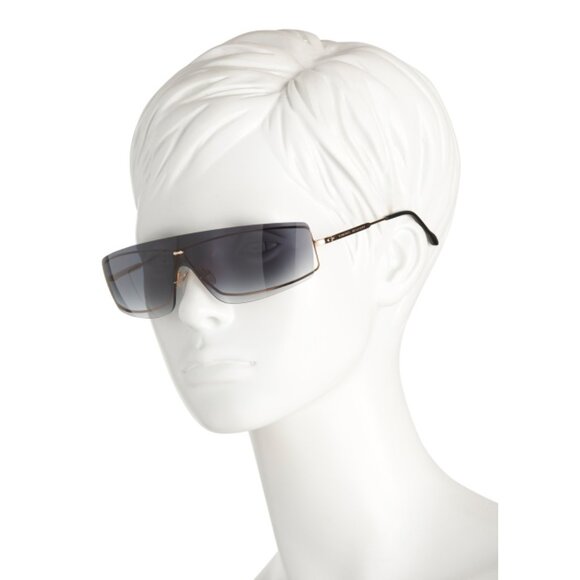 ISABEL MARANT BLACK/GOLD Shield Sunglasses - Picture 2 of 2